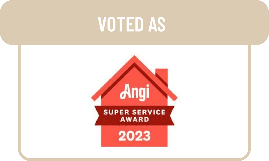Angi Super Service Award 2023 badge.