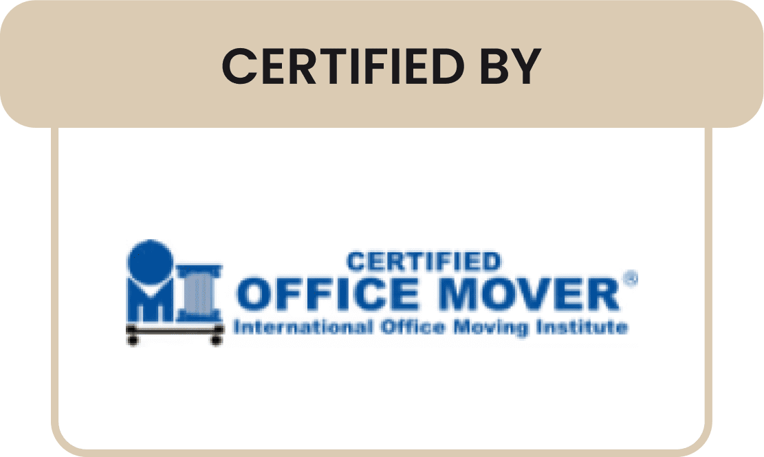 Certified by International Office Moving Institute logo.