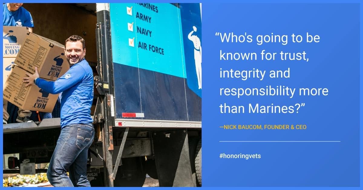 A waste collection truck with the text 'Who's going to be known for integrity and responsibility than Marin?'.